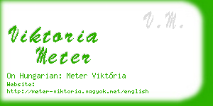 viktoria meter business card