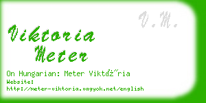 viktoria meter business card